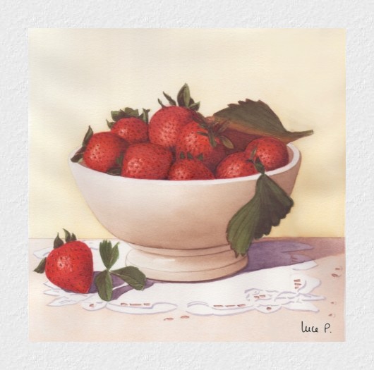 Bol aux fraises