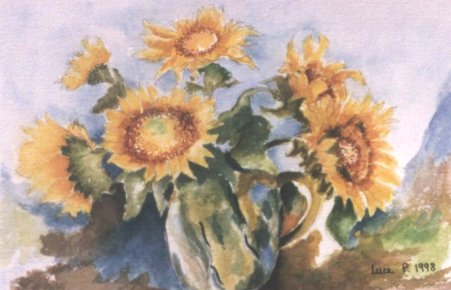 Le vase aux tournesols