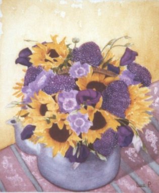Bouquet d't aquarelle 26cm x 25cm